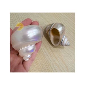Anillos para servilletas de concha de nácar Real Touch, decoración moderna para mesa redonda, color perla, soporte de lujo para servilletas de concha de nácar - Product Image 3