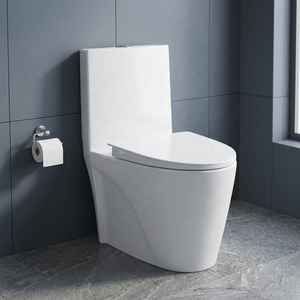 Inodoro de cerámica de una pieza, moderno y de lujo, con sistema de doble descarga para proyectos residenciales y hoteleros en África. - Product Image 6