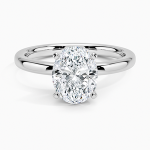 SOJ <b>Ring</b> 01 Oval Cut 925 Silver Rhodium Plated Classic Five Stone Prong Set Solitaire Engagement Wedding <b>Ring</b> GRA Certified 2ct - Product Image 1