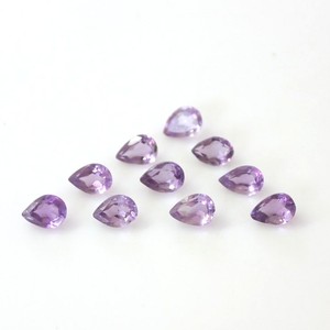 Ametista natural calibrada de color púrpura, corte pera de 5x7 mm, cuentas facetadas de piedras preciosas sueltas para la fabricación de joyas, diseño de collares, pendientes y anillos. - Product Image 4