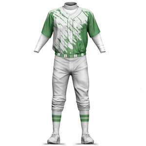 Uniformes de béisbol Diseñe sus propios uniformes de béisbol y softbol para hombres Conjunto de Jersey y pantalón Jersey de juego auténtico de dos tonos - Product Image 3