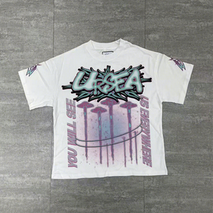 Fabricante de Ropa Personalizada, Camisetas para Hombre con Diseño Impreso, Estilo Y2K, Camiseta de Algodón Orgánico Estampada para Hombre - Product Image 6