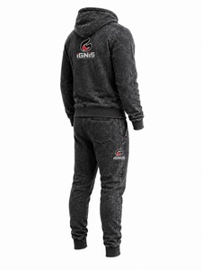 <b>Men</b> Acid Wash <b>Hoodie</b> and Jogger Tracksuit Set Relaxed Fit Vintage Style Sweat Suit for Fitness <b>Running</b> Casual Street Fashion - Product Image 2