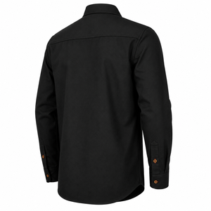 Camisa de Trabajo Ignífuga Negra para Hombre, Manga Larga, Uniforme de Reparación Mecánica, Ropa de Protección de Seguridad, Parche con Etiqueta, Marca Personalizada - Product Image 5