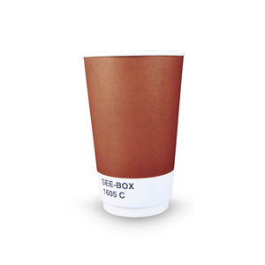 <b>Insulated</b> Double <b>Wall</b> <b>Paper</b> Cup 8oz Custom <b>Paper</b> Cups with Logo and Lid - Product Image 4