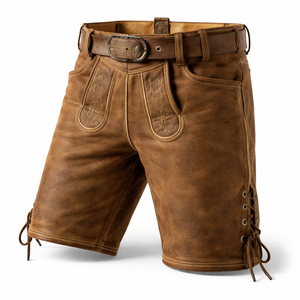 Pantalones de Cuero Bávaros Personalizados, Fabricante OEM, Suministro Directo al por Mayor para Minoristas, Etiquetas con Logotipo Personalizado, Serigrafía/Digital - Product Image 3