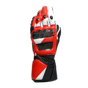 Gants de moto en cuir de haute qualité professionnels avec protection des articulations, matière respirante, idéaux pour les hommes - Product Image 1