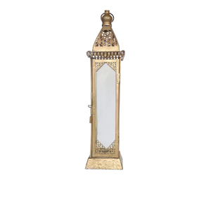 Lanterne en laiton de style marocain vintage faite à la main pour la décoration intérieure et extérieure, lanterne décorative en métal pour bougie - Product Image 1