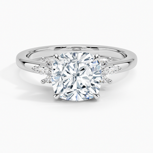 BOJ <b>Ring</b> 0148 <b>Cushion</b> Cut 925 Silver Marquise Cluster Prong Setting Solitaire Diamond <b>Ring</b> 2ct D Color VVS1 Moissanite GRA Sale - Product Image 1