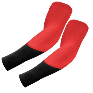 Manguitos de compresión personalizados con logo para deportes, ciclismo, baloncesto, protección UV, color negro - Product Image 1