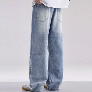 Pantalon décontracté ample pour homme, coupe droite, style streetwear, bas de tenue tendance, vente en gros - Product Image 4