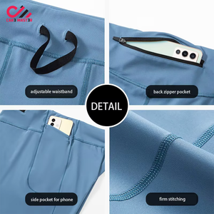 Pantalones Cortos de Compresión Deportivos Personalizados para Hombre, Pantalones Cortos Ajustados para Gimnasio y Fisicoculturismo con Bolsillos para Venta en Línea - Product Image 6