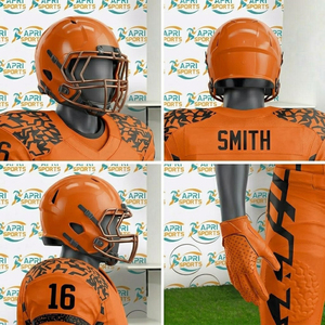 Uniforme de football américain sur mesure de qualité supérieure, tissu 100 % polyester doux au toucher, uniforme de football américain pour les joueurs de l'équipe - Product Image 6