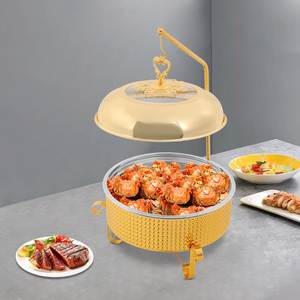 Modern Stainless Steel Catering Chaffing dish food <b>warmer</b> <b>buffet</b> for wedding party birthday celebration - Product Image 3