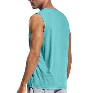 Camiseta sin Mangas para Hombre, Tejida, Transpirable, de Algodón, de Alta Calidad, Premium, Superventas - Product Image 2