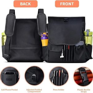 Organizer per sedile anteriore auto 2025 di qualità per auto stabile spalline regolabili spalline Multi-vano per - Product Image 3