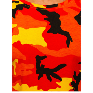Mens Oversized Camo Print <b>T</b> Shirt Streetwear Cotton Crew Neck Casual Loose Fit Short Sleeve Fashion Tee - Product Image 4
