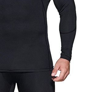 <b>Mens</b> Cross Training <b>Compression</b> <b>Shirt</b> High Neck Long Sleeve Functional Fitness Activewear Stretch Performance Top Custom - Product Image 4