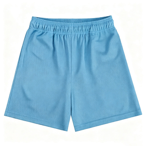 Custom Logo Unisex Hip Hop Running Shorts Original Color Mesh Breathable Knitted Shorts Outdoor <b>Athletic</b> Shorts Quick-dry Mesh - Product Image 1