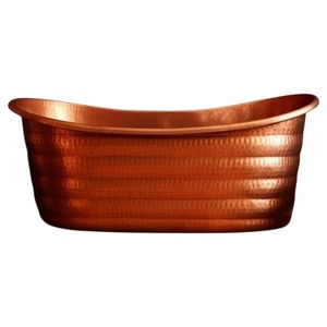 Modern Handmade Freestanding Copper Bathtub with Single Bowl for Luxury <b>Bathroom</b> Comfort Buy Direct From Supplier - Product Image 4