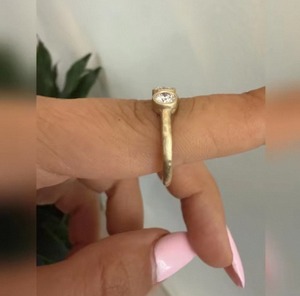 Anillo de diamantes cultivados en laboratorio de corte redondo de 1,50 quilates para mujer, joyería de plata de ley 925 de lujo para boda, compromiso, regalo de aniversario - Product Image 4