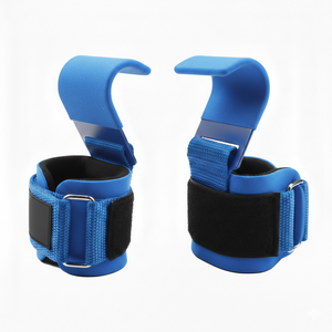 Heavy Duty Weight Lifting Wrist <b>Straps</b> with Hooks Lifting Neoprene 7mm Thickness for Power Lifting and Gym Workouts - Product Image 6