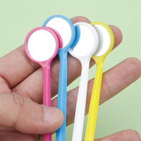 Miroirs buccaux dentaires jetables compacts en plastique coloré pour l'inspection clinique