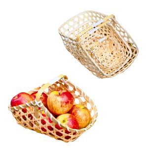 Artisan <b>Straw</b> <b>BAMBOO</b> GIFT BASKET Durable, Elegant, and Gift, Storage & Handmade Woven Basket for Food and Wine Gifts - Product Image 1