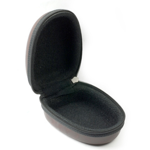 Oval Leatherette Zipper Closure EVA <b>Case</b> <b>Watch</b> <b>Case</b> - Product Image 5