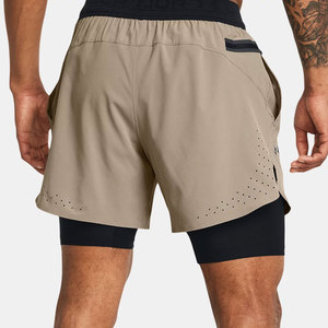 Pantalones Cortos Casuales para Hombre, de Cintura Alta, con Cordón Ajustable, de Secado Rápido, Transpirables, en Mezcla de Poliéster/Algodón, de Color Sólido - Product Image 5