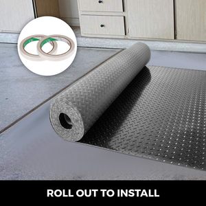 Tappetino per Garage in PVC Spesso 8mm, 450x110 cm, Texture a Diamante, Antiscivolo, Rotolo per Pavimentazione Garage, Copertura 10 m² - Product Image 5