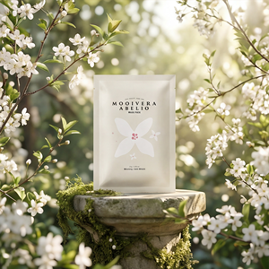 Fournisseur en gros de masques faciaux coréens apaisants et hydratants pour peaux sensibles, à la forsythia blanche, respirants et ajustés - Product Image 2