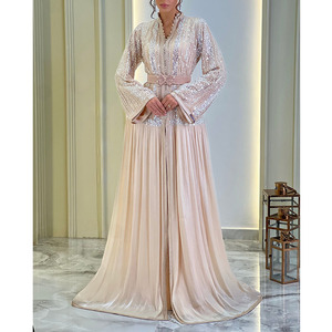 Robe de mariée marocaine vert émeraude brodée, Kaftan, tenue de mariage, fournisseur en gros, robe de mariée marocaine - Product Image 4