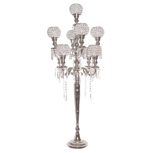 Rose gold <b>5</b> arm candelabra 60cm aluminium candle holder decorative candle stand tabletop taper candle holder luxury wedding - Product Image 5
