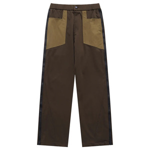 Custom Men's Two Tone <b>Cargo</b> Pants Hip Hop Streetwear Side Zipper Straight Leg Techwear Trousers Tactical Multi Pocket Pants - Product Image 3