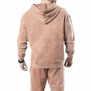 Conjunto Deportivo Vintage para Hombre, Lavado Ácido, Ropa Deportiva de Invierno, Felpa, 100% Algodón, con Logotipo Personalizado, Pantalones Deportivos, Talla Grande, Sudadera con Capucha Estampada - Product Image 6