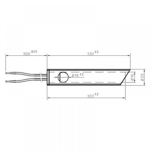 Accenditore per Bruciatore a Pellet con Tubo di Canalizzazione dell'Aria per <span class=keywords><strong>Ferroli</strong></span>, Anselmo Cola e Altri, Lunghezza Totale 130mm, 350W - Product Image 2
