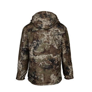 Veste softshell pour homme à imprimé géométrique, entièrement zippée, imperméable, pour activités de plein air et chasse en automne, en polyester, manches longues, logo personnalisé - Product Image 2
