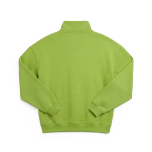 Stand Collar Custom Oversized Quarter <b>Zip</b> Women's Hoodies Wholesale Manufacturer 3D Print Regular Fit Heavyweight Fabric Blank - Product Image 4