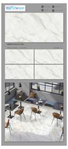 Azulejos Modernos de Porcelana con Efecto Mármol Blanco Italiano de Primera Calidad, GVT PGVT, 600x1200mm, para Pisos y Paredes - Product Image 6
