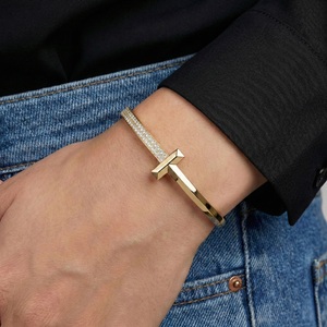 Unique Style 2.60Ct Lab Grown Diamond Bracelet Lightweight Round Brilliant Cut 14KT 10KT <b>Gold</b> Jewelry For Party Gift - Product Image 1