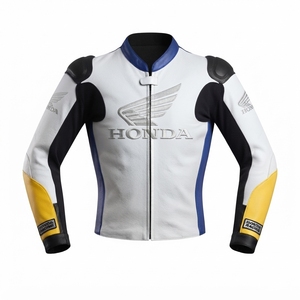 Men’s Zonda Cowhide Leather <b>Racing</b> <b>Jacket</b>/Chaqueta MotoCP Style CE Level 2 Armor Motorcycle Track Riding Protective Gear CE - Product Image 1