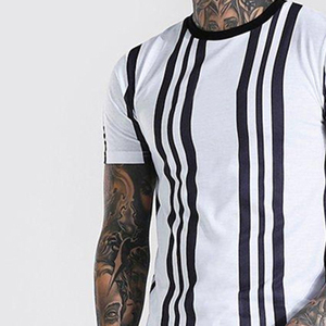 Wholesale 100% Cotton Casual T-Shirt Shorts <b>Set</b> Men's Crew Neck Short Sleeve Midweight Regular Fit Streetwear Solid - Product Image 3