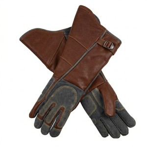 Long Gauntlet Heat Resistance Welding Leather <b>Gloves</b> Fireproof Arm Protection Industrial Safety Work <b>Gloves</b> USA Trend - Product Image 2