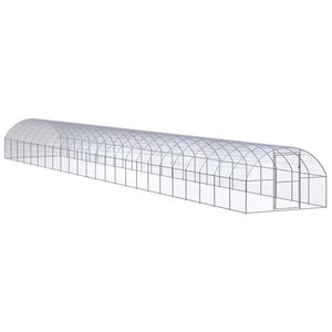 Poulailler extérieur en acier galvanisé 9.8 'x 78.7' x 6.6 'Cages pour animaux - Product Image 1