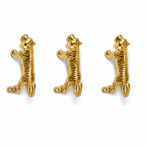 Floral Shape Solid Brass Wall Hook Polished Gold Finish Handmade Heavy Duty <b>Coat</b> Hat Towel <b>Robe</b> Bag Key Holder Home Wall Decor - Product Image 5