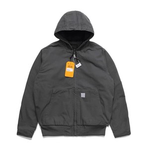 Chaqueta de Trabajo de Lona Estilo Retro Americano para Hombre, Precio de Fábrica de Bangladesh y China, Abrigo Acolchado con Capucha Lavado, Prenda Exterior Gruesa - Product Image 4