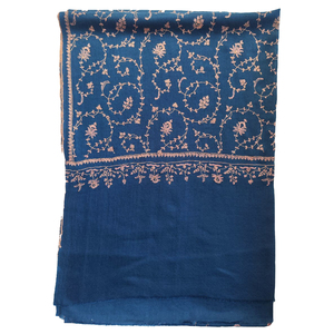 Bufandas Suzani de Cachemira Hechas a Mano para Mujer, 100% Cachemira, Patrones de Bordado Intrincados, Ligeras y Transpirables para Fiestas y Uso Diario - Product Image 5