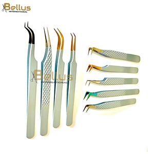 Pinzas Profesionales para Extensión de Pestañas con Punta de Fibra 45 °   90 °   Herramienta para Pestañas de Volumen Rectas y Curvas con Logotipo de Marca Personalizado - Product Image 6