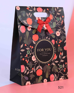 Bolsas de Papel de Lujo con Asas de Listón para Regalos, Bolsas de Papel para Minoristas de Marca y Recuerdos de Boda - Product Image 1